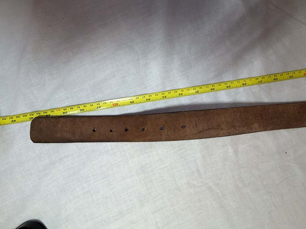 Vintage Hermès Etriviere Buckle Brown Leather Belt - Picture 4 of 12